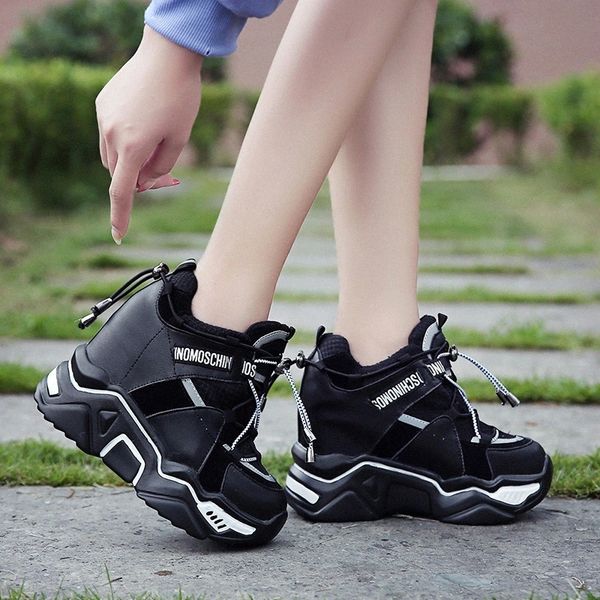 lucyever 2020 new platform sneakers women lace up ankle boots ladies hidden wedges fashion light shoes woman zapatos de mujer #lv8e, Black
lucyever 2020 new platform sneakers women lace up ankle boots ladies hidden wedges fashion light shoes woman zapatos de mujer #lv8e, Black