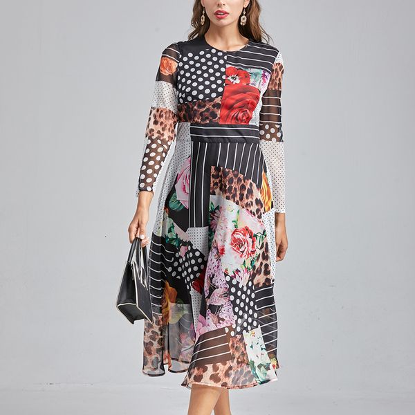 2021 new spring vintage printing polka dot stripes long sleeve thin chiffon temperament dress women's clothes 9o89, Black;gray
2021 new spring vintage printing polka dot stripes long sleeve thin chiffon temperament dress women's clothes 9o89, Black;gray