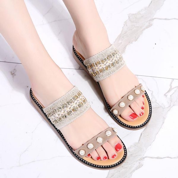 2020 summer women slippers flat sandals shoes beach shoes slip-on woven round toe leather suede flat slides flip flops1, Black
2020 summer women slippers flat sandals shoes beach shoes slip-on woven round toe leather suede flat slides flip flops1, Black