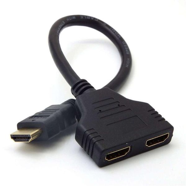 hd 1 male to dual hd 2 female splitter cable converter video adapter switch for pc display
hd 1 male to dual hd 2 female splitter cable converter video adapter switch for pc display