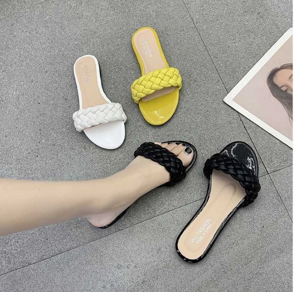 slippers 2021 fashion weaving summer women casual open toe flat sandals woman comfortable beach slides flip flops size 38-42, Black
slippers 2021 fashion weaving summer women casual open toe flat sandals woman comfortable beach slides flip flops size 38-42, Black