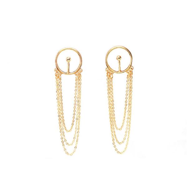 circle copper stud chain tassel earrings for women vintage long dangle drop earrings jewelry female ears accessories, Silver
circle copper stud chain tassel earrings for women vintage long dangle drop earrings jewelry female ears accessories, Silver