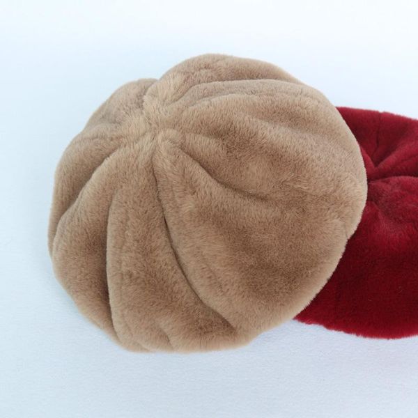 2020 new fashion female hat autumn and winter warm anise cap imitation rex fur hat thickening berets, Blue;gray
2020 new fashion female hat autumn and winter warm anise cap imitation rex fur hat thickening berets, Blue;gray