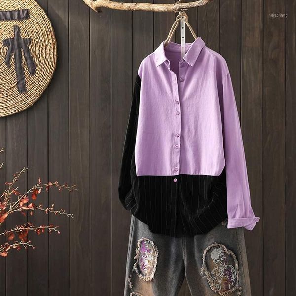 women's blouses & shirts 2021 autumn zanzea women casual long sleeve shirt vintage lapel neck tunic blusas patchwork color plus size1, White
women's blouses & shirts 2021 autumn zanzea women casual long sleeve shirt vintage lapel neck tunic blusas patchwork color plus size1, White