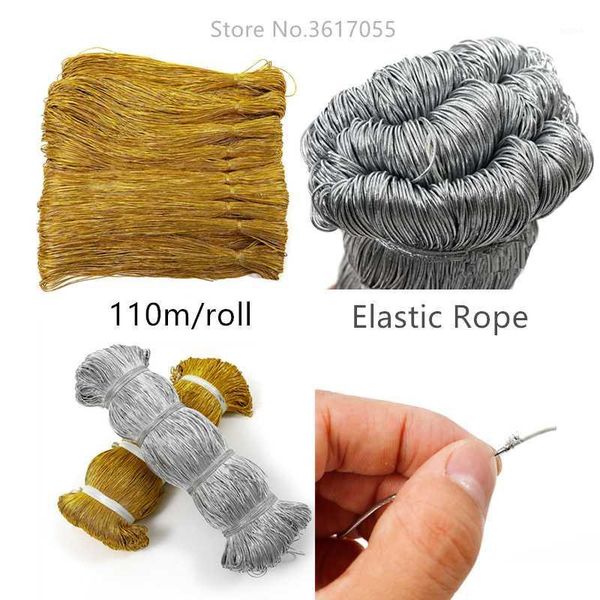 110meters gold elastic rope twine ribbon wedding gift packing decoration rope handmade craft string party supply1, Black;white
110meters gold elastic rope twine ribbon wedding gift packing decoration rope handmade craft string party supply1, Black;white