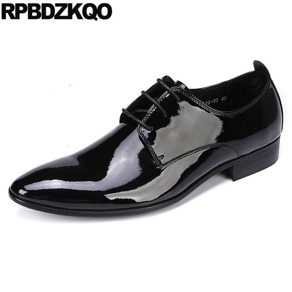 british style italian real leather wedding genuine formal luxury men black patent dress shoes pointed toe oxfords italy derby 
british style italian real leather wedding genuine formal luxury men black patent dress shoes pointed toe oxfords italy derby