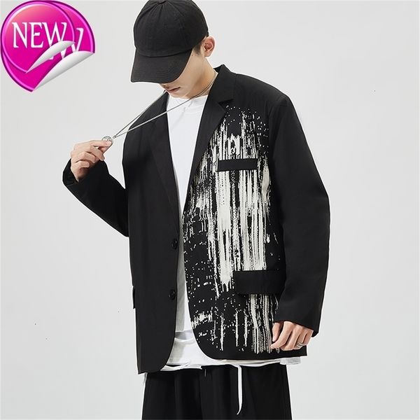 2020 new luxury classic patchwork japan style men's casual blazers autumn spring fashion brand loose long suit, Black
2020 new luxury classic patchwork japan style men's casual blazers autumn spring fashion brand loose long suit, Black