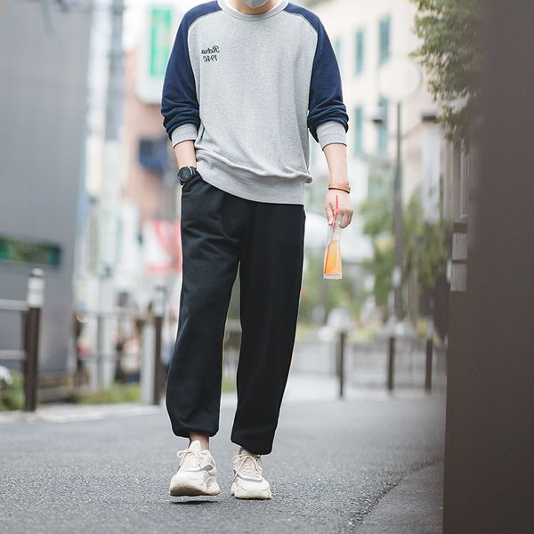 2020 new men's retro navy beam foot sweatpants autumn knit pants pure color trousers male, Black
2020 new men's retro navy beam foot sweatpants autumn knit pants pure color trousers male, Black