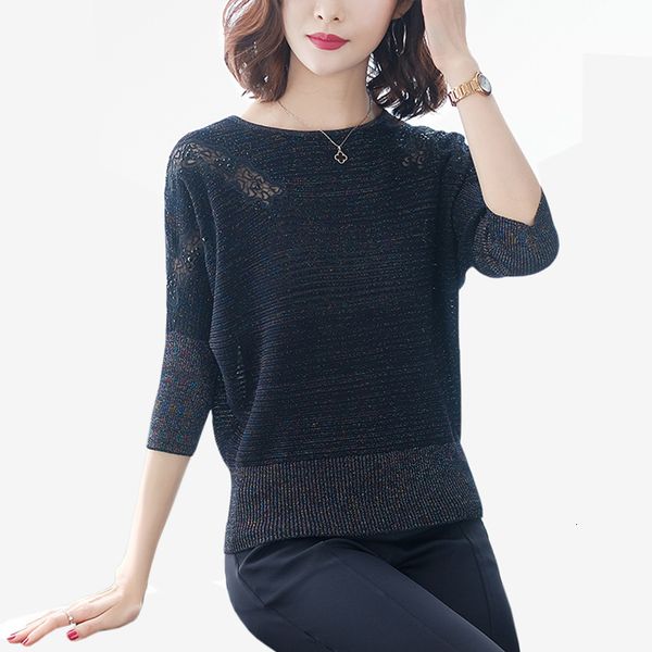 2021 new spring the-neck batwing feminine fashion thin pullovers lace sweater ta2v, White;black
2021 new spring the-neck batwing feminine fashion thin pullovers lace sweater ta2v, White;black