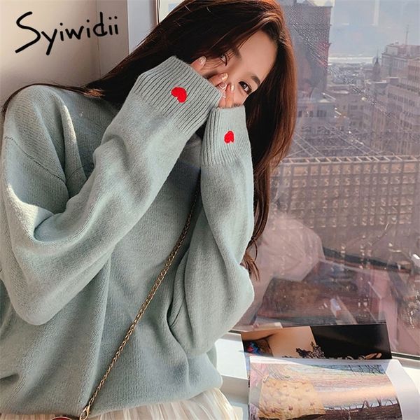 embroidery heart sweater women solid pullovers o-neck knitted winter clothes women harajuku shirt oversized sweater korean 201111, White;black
embroidery heart sweater women solid pullovers o-neck knitted winter clothes women harajuku shirt oversized sweater korean 201111, White;black