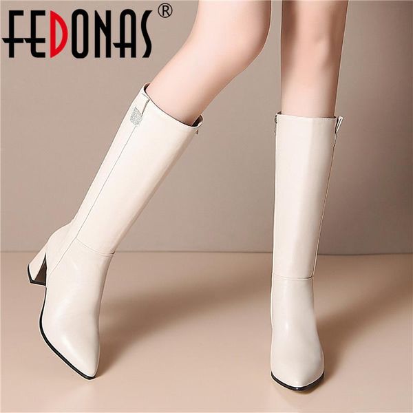 fedonas fashion winter booties woman high boots fall genuine leather zipper shoes woman heels wedding high heels boots, Black
fedonas fashion winter booties woman high boots fall genuine leather zipper shoes woman heels wedding high heels boots, Black