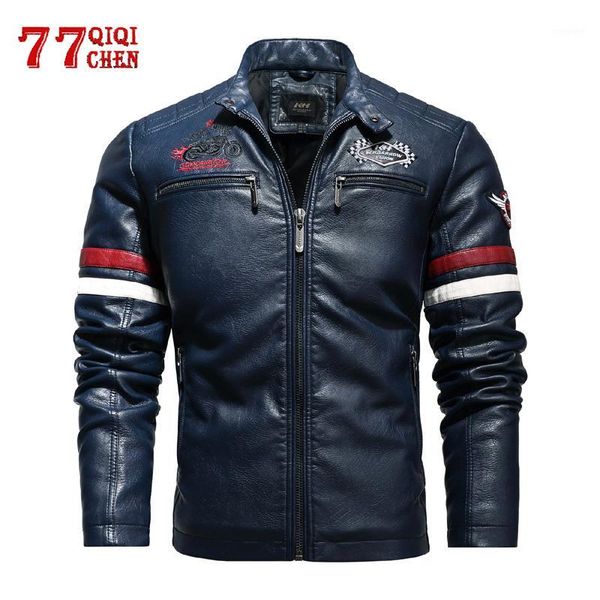 men's motorcycle leather jacket 2020 fashion biker colorblock pu jacket with embroidery epaulet faux leather coat male1, Black
men's motorcycle leather jacket 2020 fashion biker colorblock pu jacket with embroidery epaulet faux leather coat male1, Black