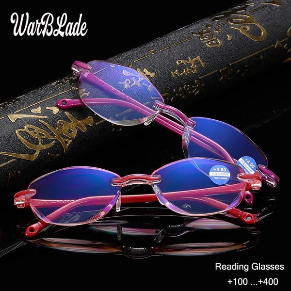 sunglasses warblade women's reading glasses ultralight rimless eyewear anti-blu-ray presbyopic eyeglasses +1.0 +1.5 +2.0 +2.5 +3.0 +3.5, White;black
sunglasses warblade women's reading glasses ultralight rimless eyewear anti-blu-ray presbyopic eyeglasses +1.0 +1.5 +2.0 +2.5 +3.0 +3.5, White;black