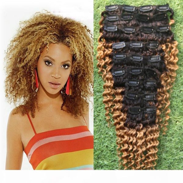 1b 27 virgin mongolian afro kinky curly clip in human hair extensions 9 pcs set clips 4b 4c ombre hair clips for ponatail remy hair, Black;brown
1b 27 virgin mongolian afro kinky curly clip in human hair extensions 9 pcs set clips 4b 4c ombre hair clips for ponatail remy hair, Black;brown