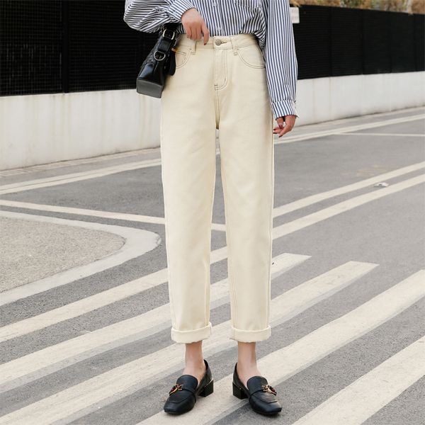 9967 straight jeans women's spring new plush high waist wide leg loose pipe daddy pants, Blue
9967 straight jeans women's spring new plush high waist wide leg loose pipe daddy pants, Blue