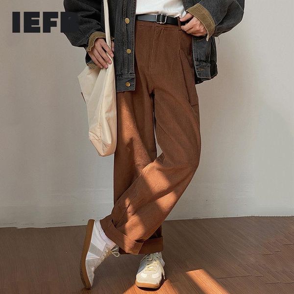 iefb / men's wear korean straight pants male's ins all-match casual loose corduroy casual wide leg trousers autumn winter new, Black
iefb / men's wear korean straight pants male's ins all-match casual loose corduroy casual wide leg trousers autumn winter new, Black