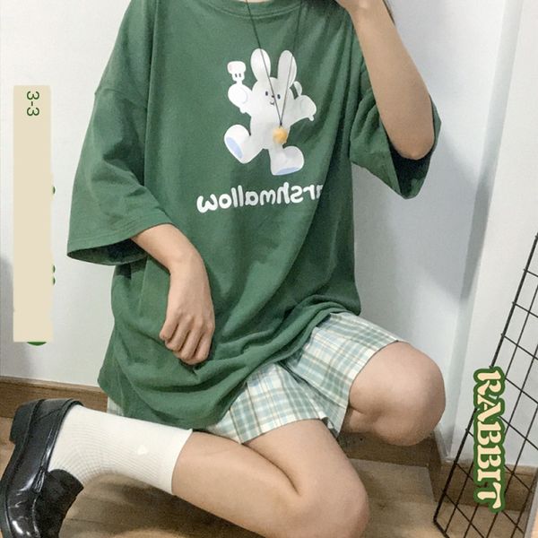 2020 new net red t-shirt women ins koreancartoon short sleeve t-shirt clothes clothes loose medium length chic ecv8f, White
2020 new net red t-shirt women ins koreancartoon short sleeve t-shirt clothes clothes loose medium length chic ecv8f, White