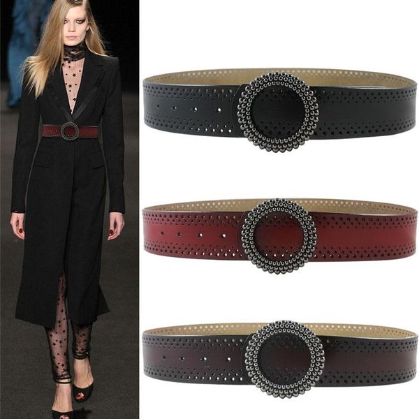 2020fashion women vintage hollow genuine leather wide belt metal beads round buckle decorative belts for dress waistband for jeans, Black;brown
2020fashion women vintage hollow genuine leather wide belt metal beads round buckle decorative belts for dress waistband for jeans, Black;brown