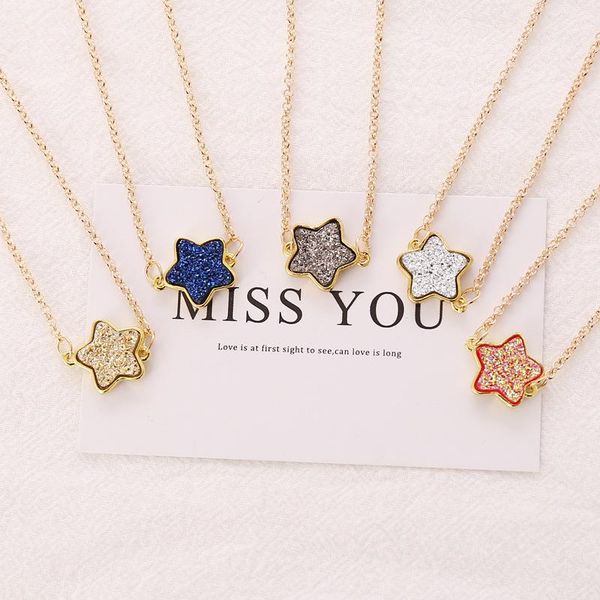 chains 2021 latest fashion trend candy color fluorescent five-pointed star personality creative simple clavicle chain wholesale, Silver
chains 2021 latest fashion trend candy color fluorescent five-pointed star personality creative simple clavicle chain wholesale, Silver