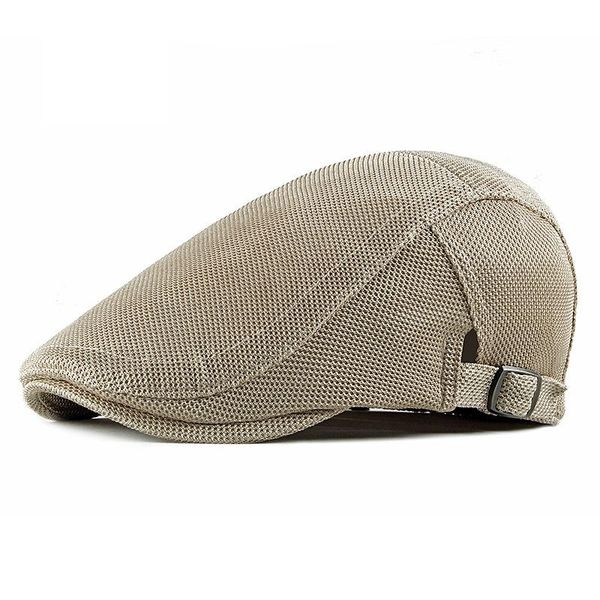 berets beret breathable spring summer mesh cap men women sun hat adjusted ivy sboy flat cabbie driver 075, Blue;gray
berets beret breathable spring summer mesh cap men women sun hat adjusted ivy sboy flat cabbie driver 075, Blue;gray