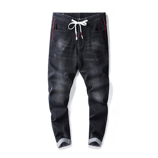 dee moonly men's classic black jeans elastic slim fit denim jean trousers male business casual pants brand, Blue
dee moonly men's classic black jeans elastic slim fit denim jean trousers male business casual pants brand, Blue