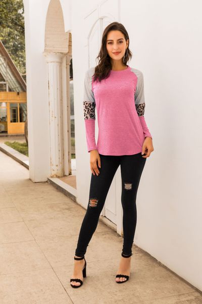 women's leopard print patchwork color block tunic round neck long sleeve t shirts striped causal blouses casual, White
women's leopard print patchwork color block tunic round neck long sleeve t shirts striped causal blouses casual, White