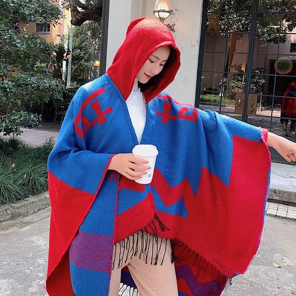 scarves women poncho cape open front cardigan wrap shawl knitted cashmere feel sweater coat for winter in christmas holiday hooded, Blue;gray
scarves women poncho cape open front cardigan wrap shawl knitted cashmere feel sweater coat for winter in christmas holiday hooded, Blue;gray