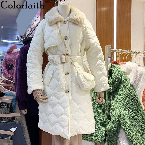colorfaith new autumn winter women jackets quilted puffer parkas high-quality warm lace up with bag oversize coat co1197 201014, Black
colorfaith new autumn winter women jackets quilted puffer parkas high-quality warm lace up with bag oversize coat co1197 201014, Black