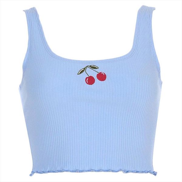 fashion new womens summer basic sweet cherry printing strappy sleeveless racerback crop a, White
fashion new womens summer basic sweet cherry printing strappy sleeveless racerback crop a, White