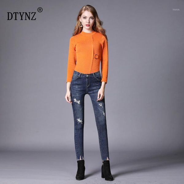 dtynz women high elasticity hole jeans denim pants autumn stylish breathable comfortable close-fitting pencil ankle-length pants1, Blue
dtynz women high elasticity hole jeans denim pants autumn stylish breathable comfortable close-fitting pencil ankle-length pants1, Blue