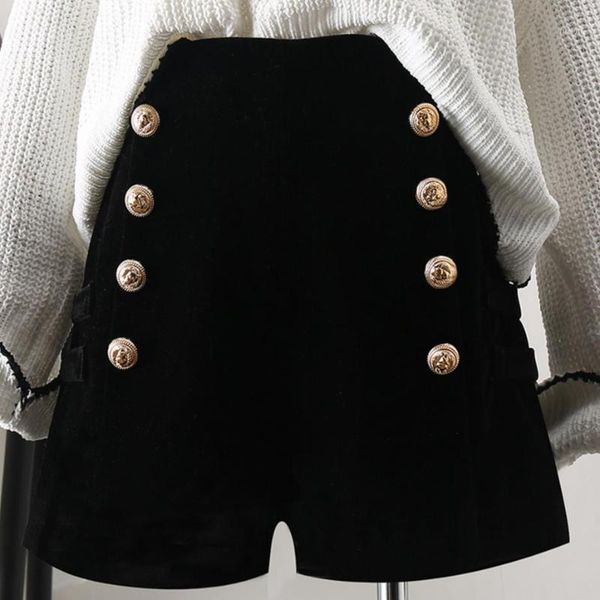 autumn winter new high waist velvet shorts women wide leg slim double breasted casual shorts1, White;black
autumn winter new high waist velvet shorts women wide leg slim double breasted casual shorts1, White;black