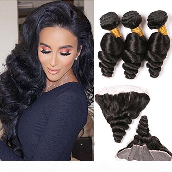 full frontals lace closure with bundles loose wave curly malaysian human hair weaves with 13x4 lace frontal closures piece, Black;brown
full frontals lace closure with bundles loose wave curly malaysian human hair weaves with 13x4 lace frontal closures piece, Black;brown