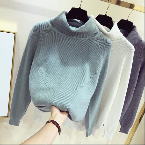 thick turtlneck cowl neck women sweater streetwear knitted pullovers autumn winter clothes christmas sweater pull, White;black
thick turtlneck cowl neck women sweater streetwear knitted pullovers autumn winter clothes christmas sweater pull, White;black