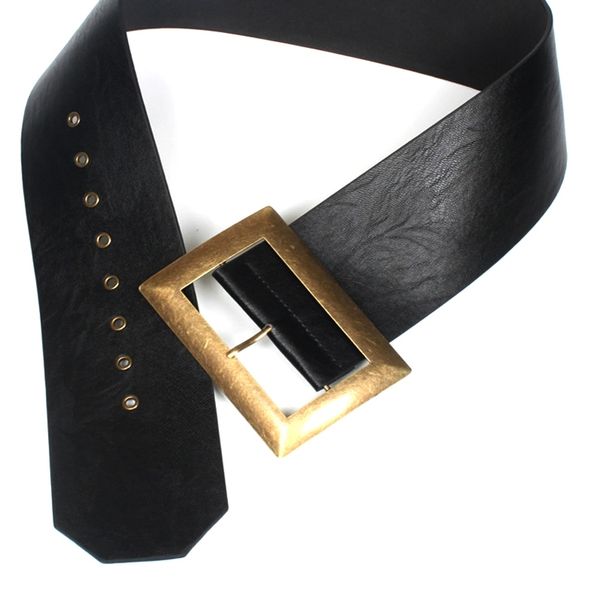 new wide belts retro metal buckle decorated fashion pu leather for women dress down skirt waist female belt y200501, Black;brown
new wide belts retro metal buckle decorated fashion pu leather for women dress down skirt waist female belt y200501, Black;brown