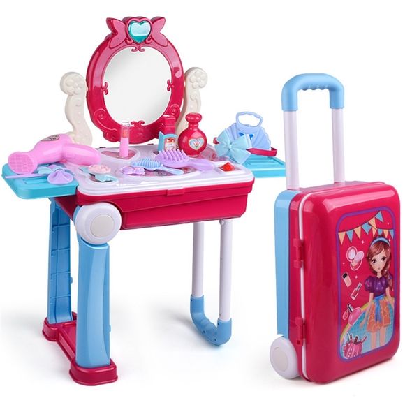 girls make up luggage kids dress up cosmetic playset dresser table suit comb ring lipstick headwire perfume toys handcase t200712
girls make up luggage kids dress up cosmetic playset dresser table suit comb ring lipstick headwire perfume toys handcase t200712