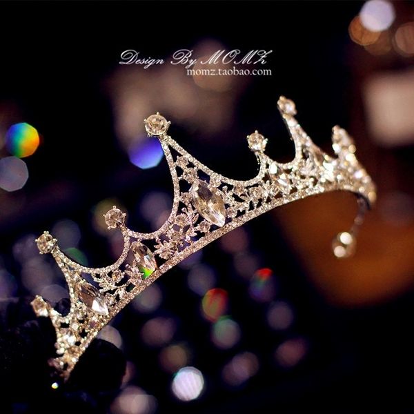 bridal headdress korean atmosphere princess goddess net red same crown wedding dress accessories, Silver
bridal headdress korean atmosphere princess goddess net red same crown wedding dress accessories, Silver