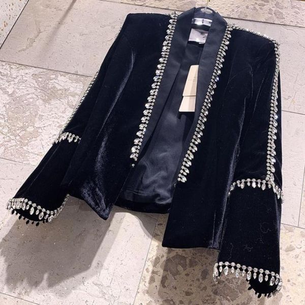 autumn new fashion diamond velvet blazer women lady beaded gold velvet slim-fit long sleeve blazers office wear, White;black
autumn new fashion diamond velvet blazer women lady beaded gold velvet slim-fit long sleeve blazers office wear, White;black