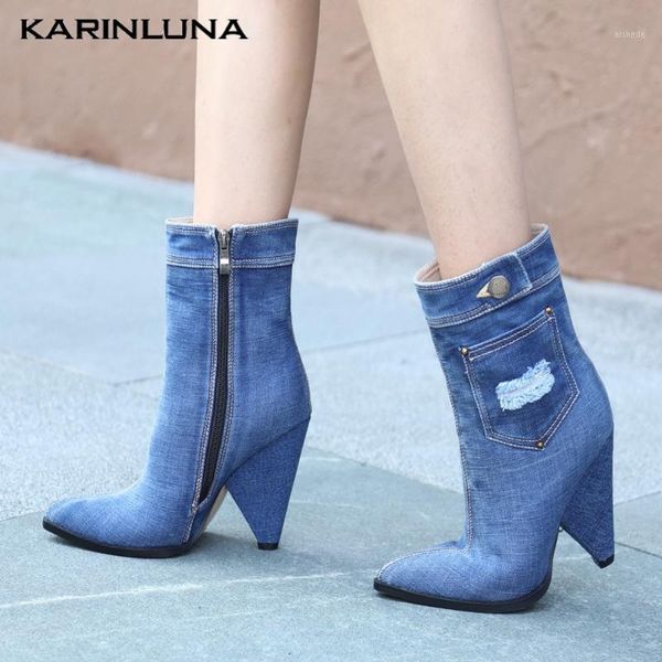 boots wholesale stylish shoes zip up pointed toe spike heels denim short plush warm autumn winter1, Black
boots wholesale stylish shoes zip up pointed toe spike heels denim short plush warm autumn winter1, Black