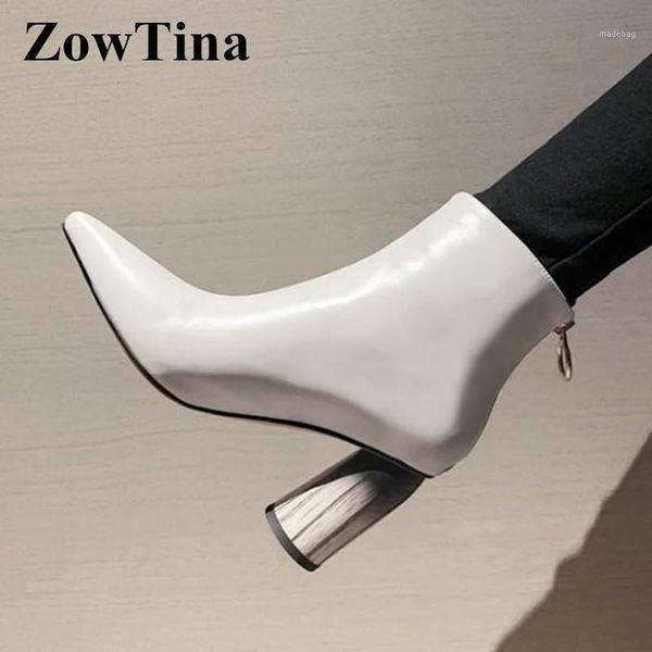 boots pointed toe women short white leather autumn ankle booties 8cm chunky high heels winter botas femininos outside botines1, Black
boots pointed toe women short white leather autumn ankle booties 8cm chunky high heels winter botas femininos outside botines1, Black