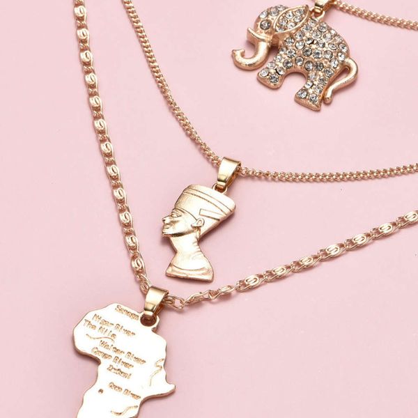 jewelry elephant multi head layer rongshang gold map pendant women's necklacedfgo767i, Silver
jewelry elephant multi head layer rongshang gold map pendant women's necklacedfgo767i, Silver