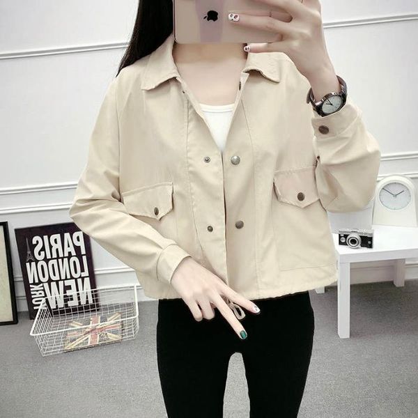 jxmyy spring women short jacket single-button long sleeve pockets pink cardigan coat fashion casual solid female clothes 2021, Black
jxmyy spring women short jacket single-button long sleeve pockets pink cardigan coat fashion casual solid female clothes 2021, Black