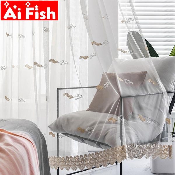 curtain & drapes embroidery clouds with coffee white tulle curtains for living room lace mesh sheer fabric voile bedroom zh206&40
curtain & drapes embroidery clouds with coffee white tulle curtains for living room lace mesh sheer fabric voile bedroom zh206&40