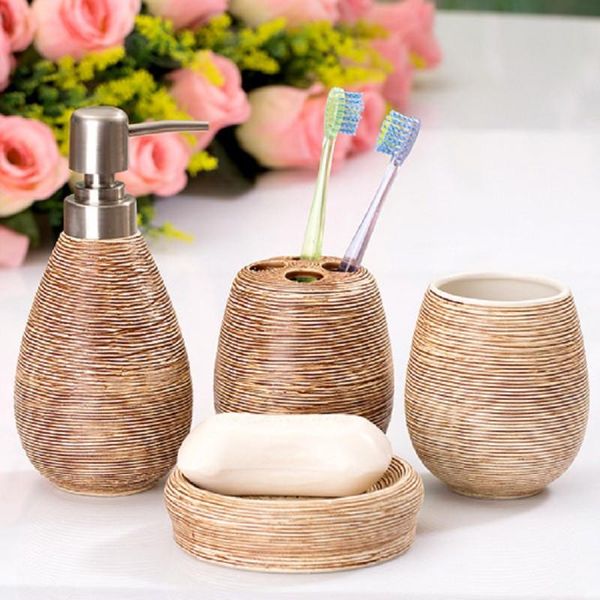 bath accessory set four sets of ceramic suit bathroom supplies cleaning soap dispenser accessories home suite
bath accessory set four sets of ceramic suit bathroom supplies cleaning soap dispenser accessories home suite