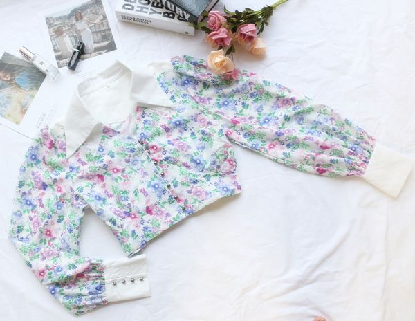 2021 New Sweet Floral Shirts Turn Down Neck Short Vintage Beautiful Slices Summer Tops Fashion Button Up Shirt G607, White
2021 New Sweet Floral Shirts Turn Down Neck Short Vintage Beautiful Slices Summer Tops Fashion Button Up Shirt G607, White