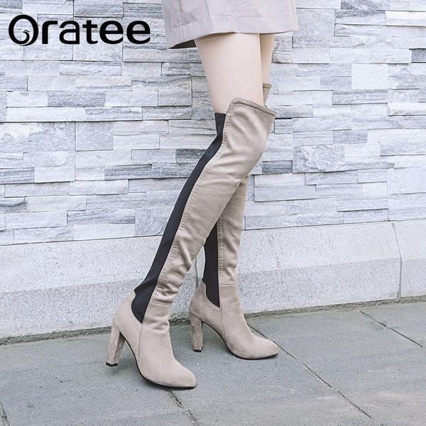 boots stretch over the knee womens high heels thigh fall winter party patchwork dress shoes plus size 34-43, Black
boots stretch over the knee womens high heels thigh fall winter party patchwork dress shoes plus size 34-43, Black