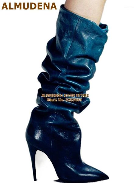 almudena stiletto heel folded knee high boots pointed toe pleated gladiator tall boots nightclub stage shoes blue purple green1, Black
almudena stiletto heel folded knee high boots pointed toe pleated gladiator tall boots nightclub stage shoes blue purple green1, Black