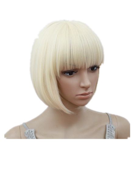 costume accessories blonde wig fei-show short wavy flat bangs bob student hair synthetic heat resistant halloween cosplay party salon hairpi, Silver
costume accessories blonde wig fei-show short wavy flat bangs bob student hair synthetic heat resistant halloween cosplay party salon hairpi, Silver