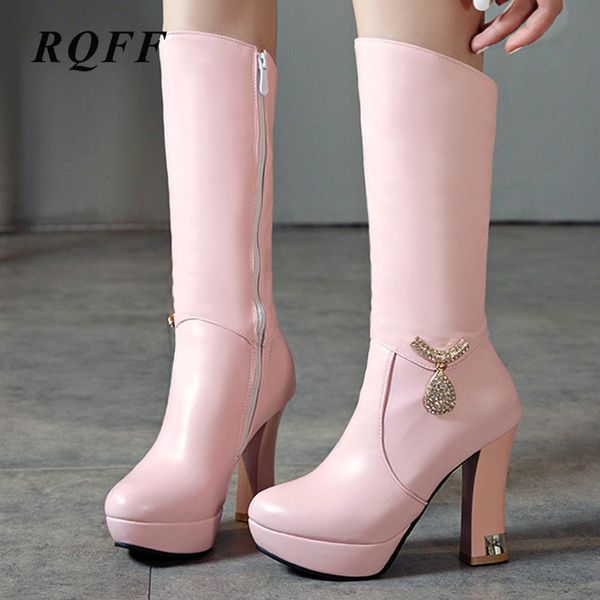 winter new mid calf boots женщины плюс размер 42 43 мода платформа загрузки круглый toe sexy супер туфли на высоких каблуках женщина поддель, Black
winter new mid calf boots женщины плюс размер 42 43 мода платформа загрузки круглый toe sexy супер туфли на высоких каблуках женщина поддель, Black