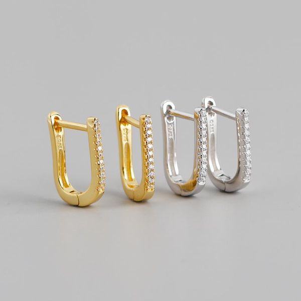hoop & huggie lats simple fashion zircon earrings gold color 925 sterling silver wild strip for women korea style fine jewelry, Golden;silver
hoop & huggie lats simple fashion zircon earrings gold color 925 sterling silver wild strip for women korea style fine jewelry, Golden;silver