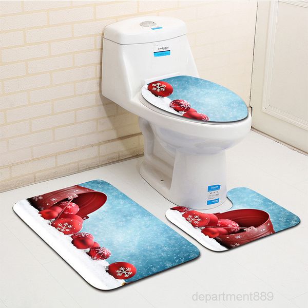 a-new design 3pcs set christmas decor pattern bath for bathroom non-slip floor mats toilet lid cover rugs
a-new design 3pcs set christmas decor pattern bath for bathroom non-slip floor mats toilet lid cover rugs